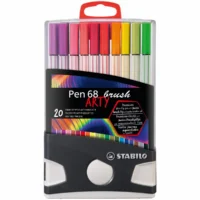 STABILO Filzstifte Pen 68 brush ARTY - 20 Stück Kunststoffetui
