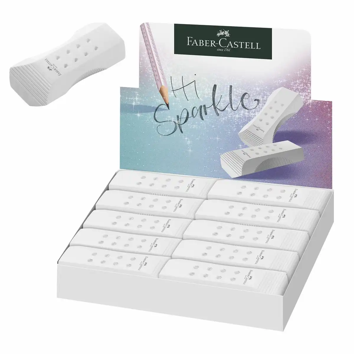 10154591_00 FABER-CASTELL Radierer RollOn weiß 20er Pack