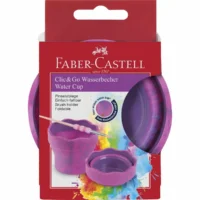 FABER-CASTELL Wasserbecher Clic&Go - marble pink