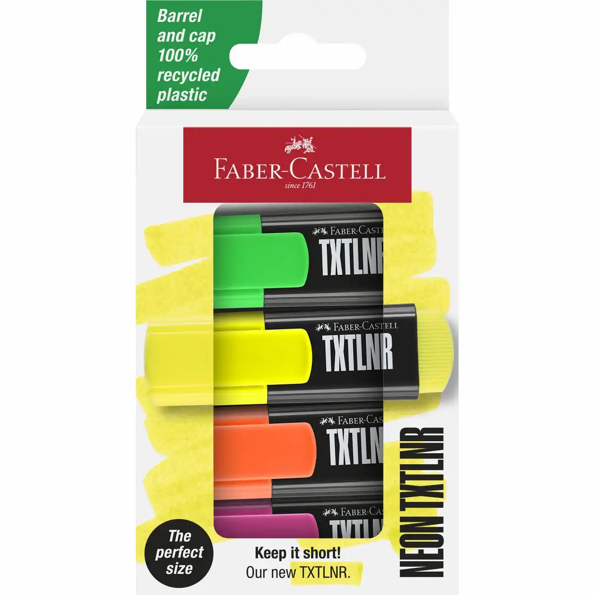 FABER-CASTELL Textmarker TXTLNR SF 4 Stück Kartonetui