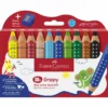 FABER-CASTELL Buntstifte Grippy mit Spitzer