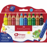 FABER-CASTELL Buntstifte Grippy mit Spitzer
