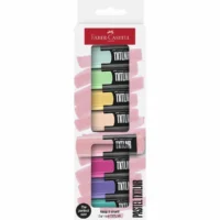 FABER-CASTELL Textmarker TXTLNR Pastell Kartonetui - 8 Stück