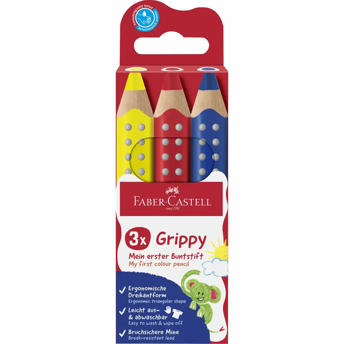 10164648_00 FABER-CASTELL Buntstift Grippy 3 Stück