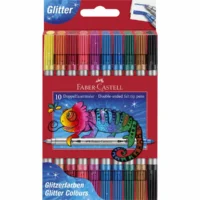 FABER-CASTELL Doppelfasermaler Glitzer Etui