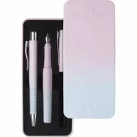 FABER-CASTELL Geschenkset Füller + Kugelschreiber Poly Ball Pen - blushing sky