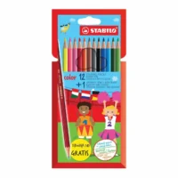 STABILO Buntstifte color mit 1 Bleistift HB 17