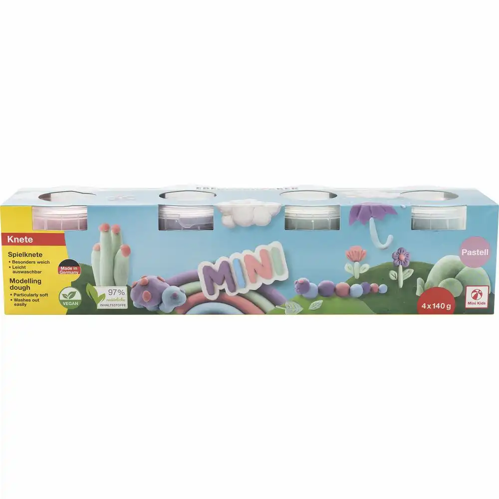 EBERHARD FABER Spielknete Mini 4 Farben pastell 4x140g