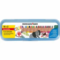 EBERHARD FABER Buntstifte Colori 16+2 dreiflächig dick 16 Farben Mine 5mm 2 Schreiblernbleistifte
