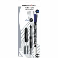 EBERHARD FABER Füller Set NXT M Tintenlöscher 2 Patronen 4 Teile RH LH Blister
