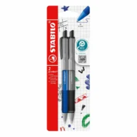 STABILO Kugelschreiber pointball colorful blau/grau 2 Stück 2 Farben Blister Kartonetui