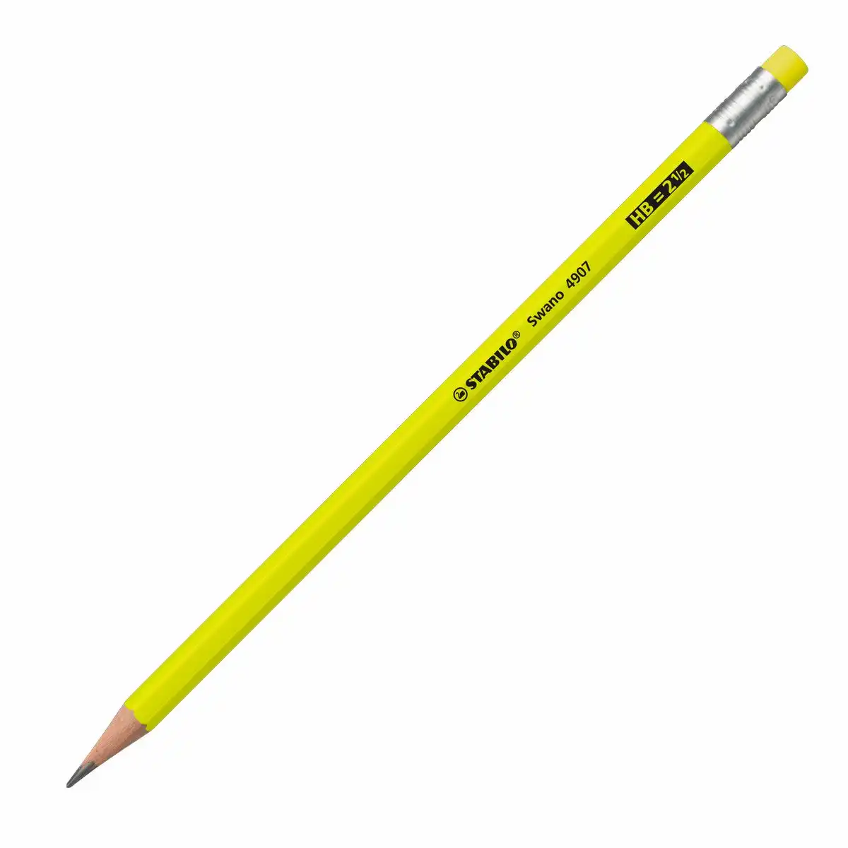 STABILO Bleistift Swano fluo mit Radierer 12er Pack