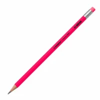 STABILO Bleistift Swano fluo mit Radierer 12er Pack - pink
