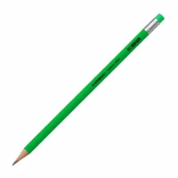 STABILO Bleistift Swano fluo mit Radierer 12er Pack - grün