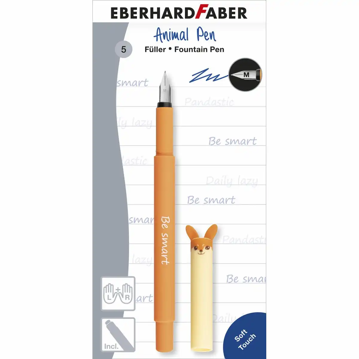 EBERHARD FABER Füller Animal Pen Feder M RH LH