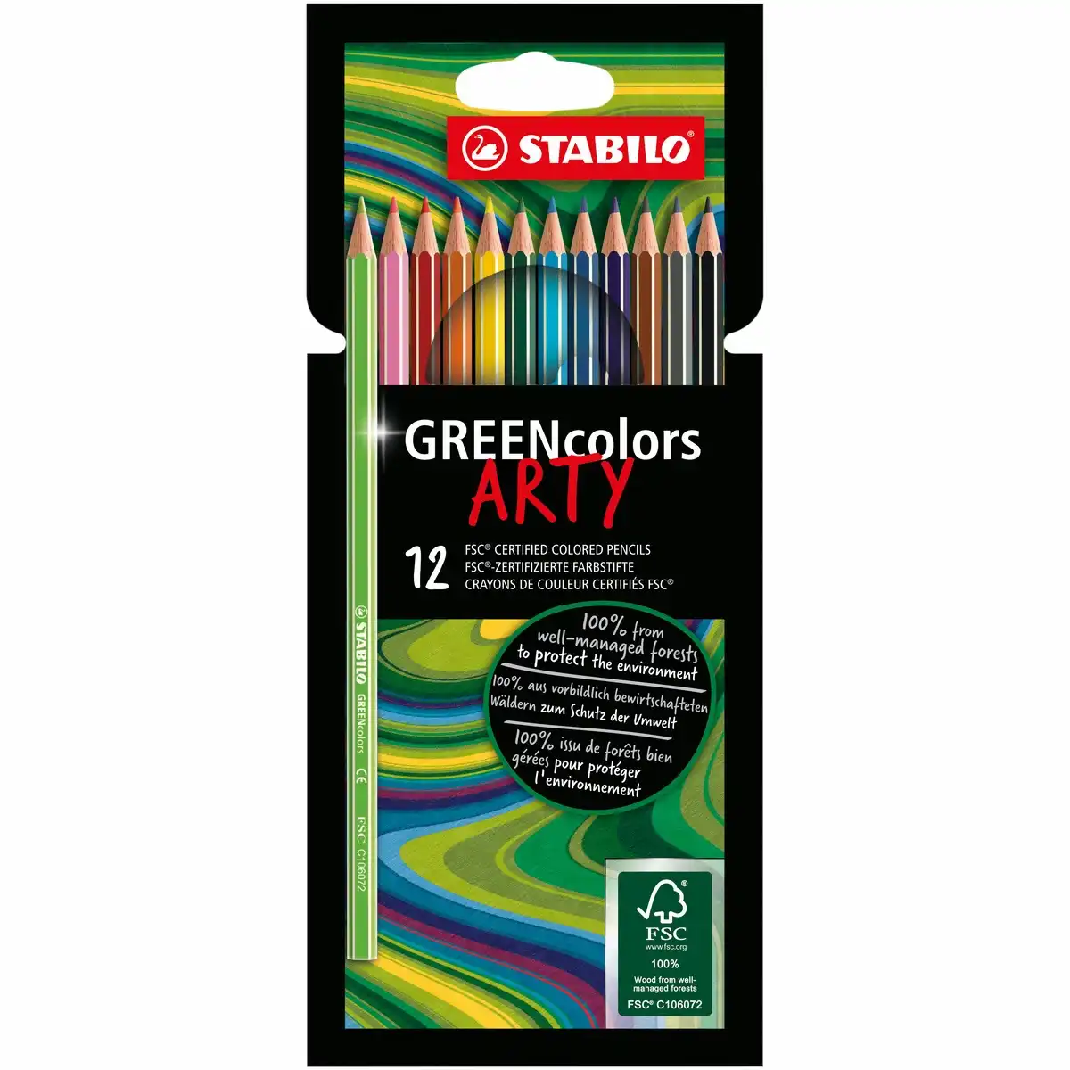 STABILO Buntstifte GREENcolors ARTY 17