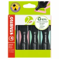 STABILO Textmarker GREEN BOSS pastell 4 Stück Kartonetui