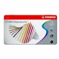 STABILO Buntstifte aquacolor ARTY 17,5cm - 12 Stück Metalletui