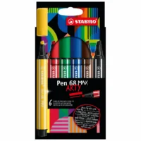 STABILO Filzstifte Pen 68 MAX ARTY Kartonetui - 6 Stück