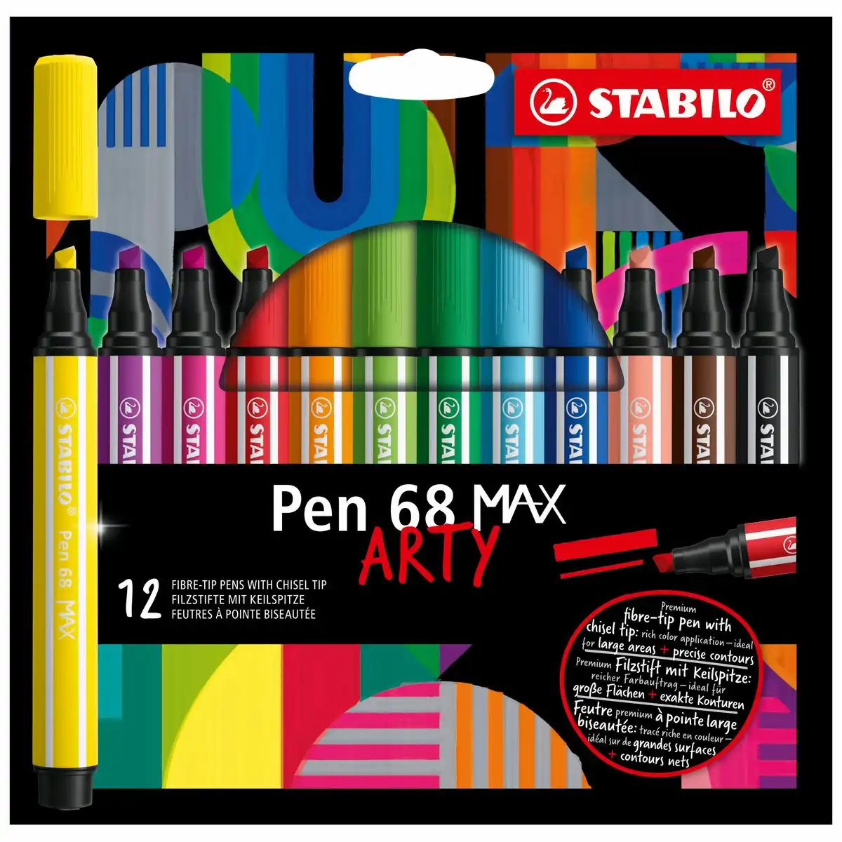 STABILO Filzstifte Pen 68 MAX ARTY Kartonetui