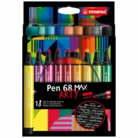 STABILO Filzstifte Pen 68 MAX ARTY Kartonetui - 18 Stück