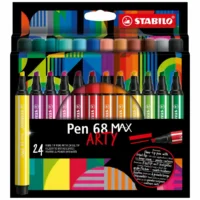 STABILO Filzstifte Pen 68 MAX ARTY Kartonetui - 24 Stück