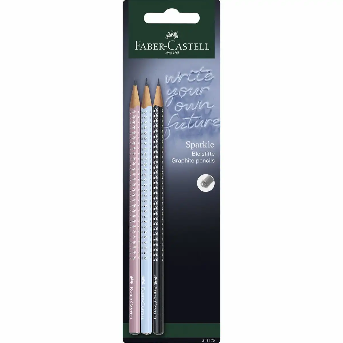 10249182_00 FABER-CASTELL Bleistifte Sparkle New Harmony Blisterkarte