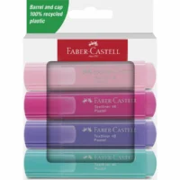 FABER-CASTELL Textmarker 46 - Pastell, 4 Stück
