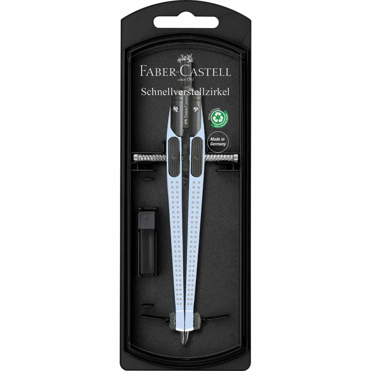 FABER-CASTELL Schnellverstellzirkel Grip Metall sky blue