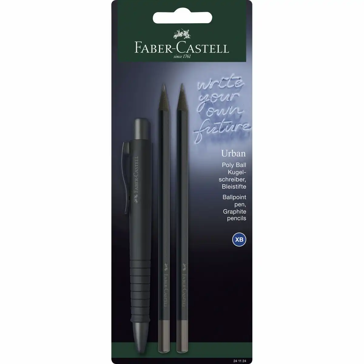 FABER-CASTELL Kugelschreiber und Bleistifte Poly Ball Urban Blister