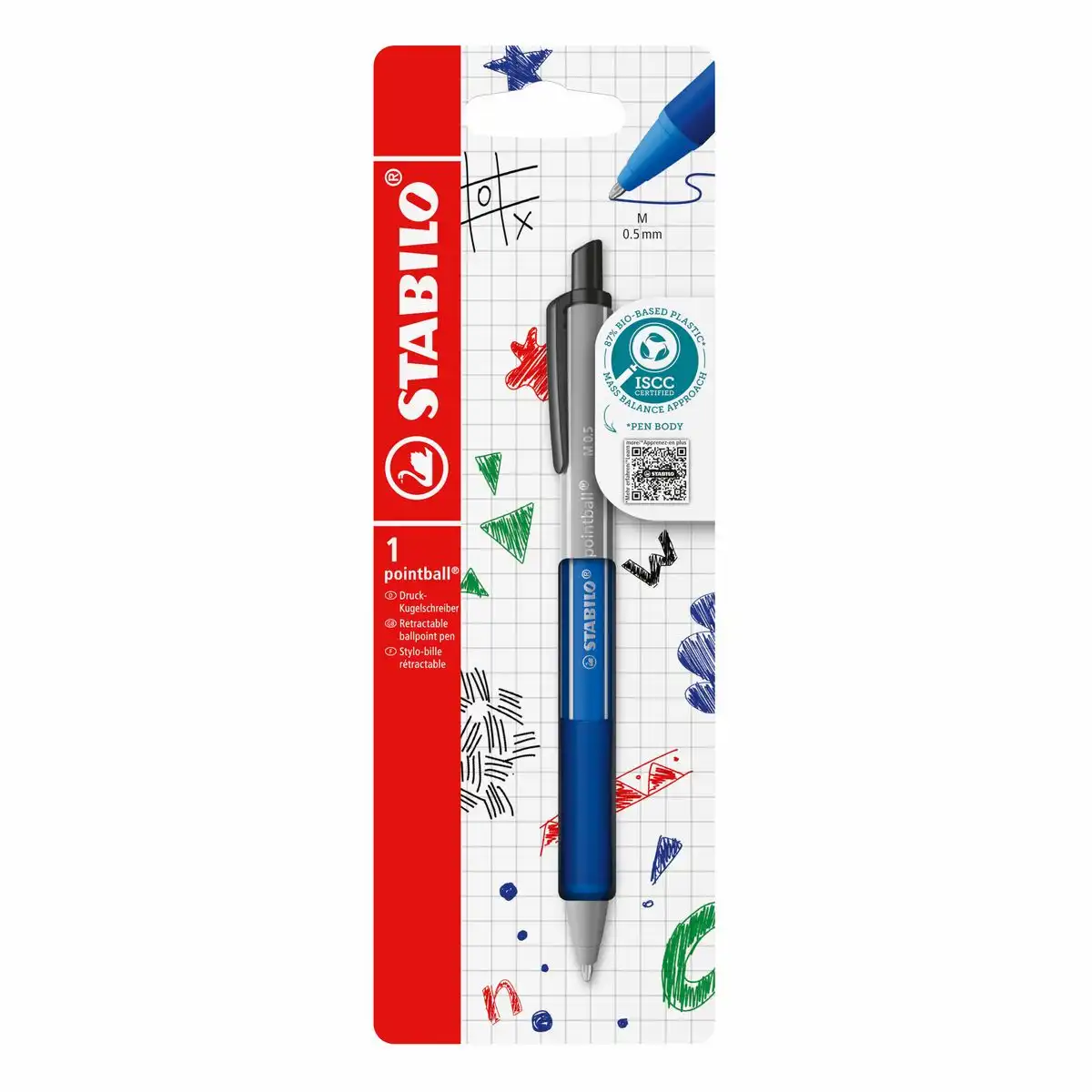 STABILO Kugelschreiber pointball colorful Blister Kartonetui