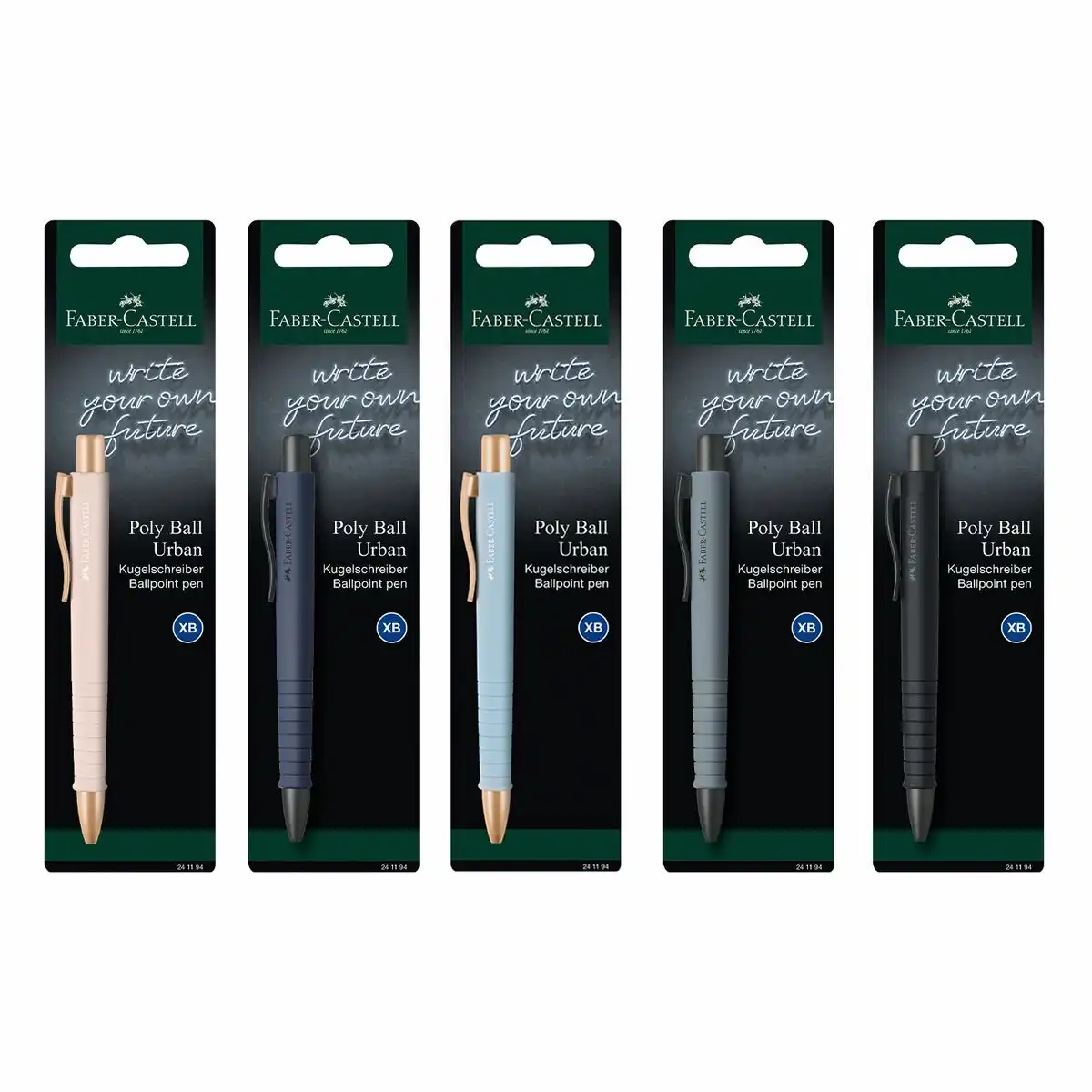 10262154_00 FABER-CASTELL Kugelschreiber Poly Ball Urban Blister