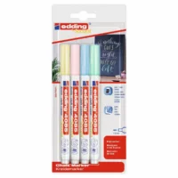 edding Kreidemarker 4085 Pastellfarben 1-2mm 4 Stück Blister