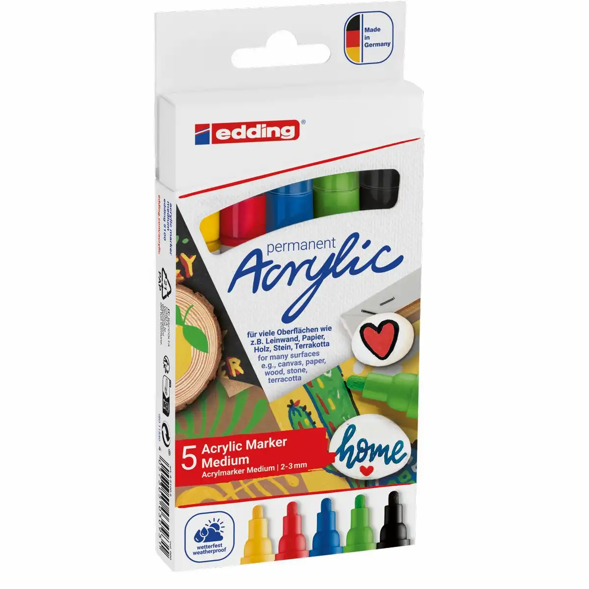 10264810_01 edding Acrylmarker 5100 medium 2-3mm 5 Stück