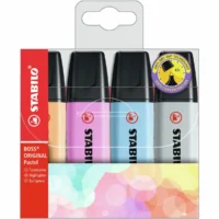 STABILO Textmarker BOSS ORIGINAL pastell 4 Stück Kunststoffetui