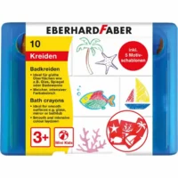 EBERHARD FABER Badkreiden 10 Farben 10 Stück Kunststoffbox
