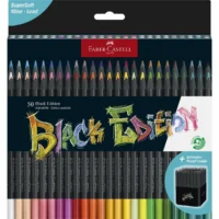 FABER-CASTELL Buntstifte Black Edition - Kartonetui, 50 Stück