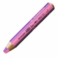 STABILO Buntstift woody 3in1 DUO 5er Pack - pink/erika