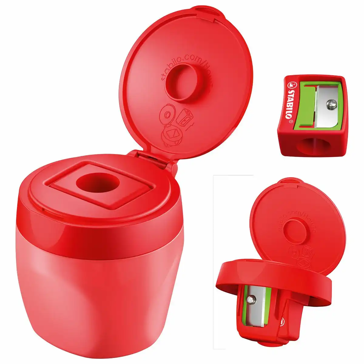 10277586_00 STABILO Dosenspitzer woody 3in1 rot