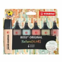 STABILO Textmarker BOSS ORIGINAL Nature COLORS - 6 Stück