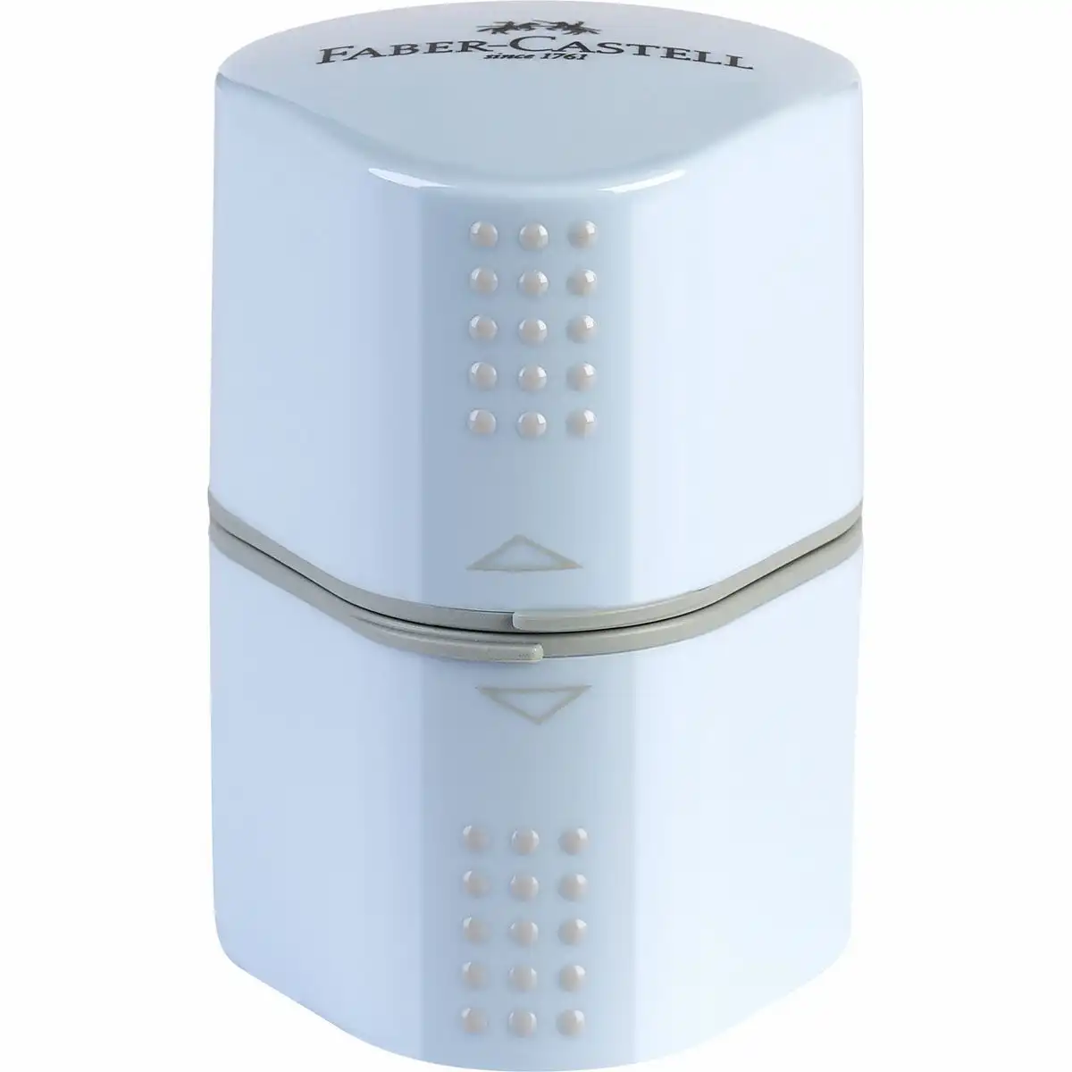 10277673_00 FABER-CASTELL Dreifachspitzdose Grip sky blue