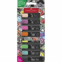FABER-CASTELL Textmarker TL Graffiti Kartonetui - 8 Stück