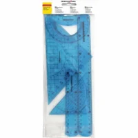 Eberhard Faber Geometrieset superflexibel transparent blau 5 Teile Blister