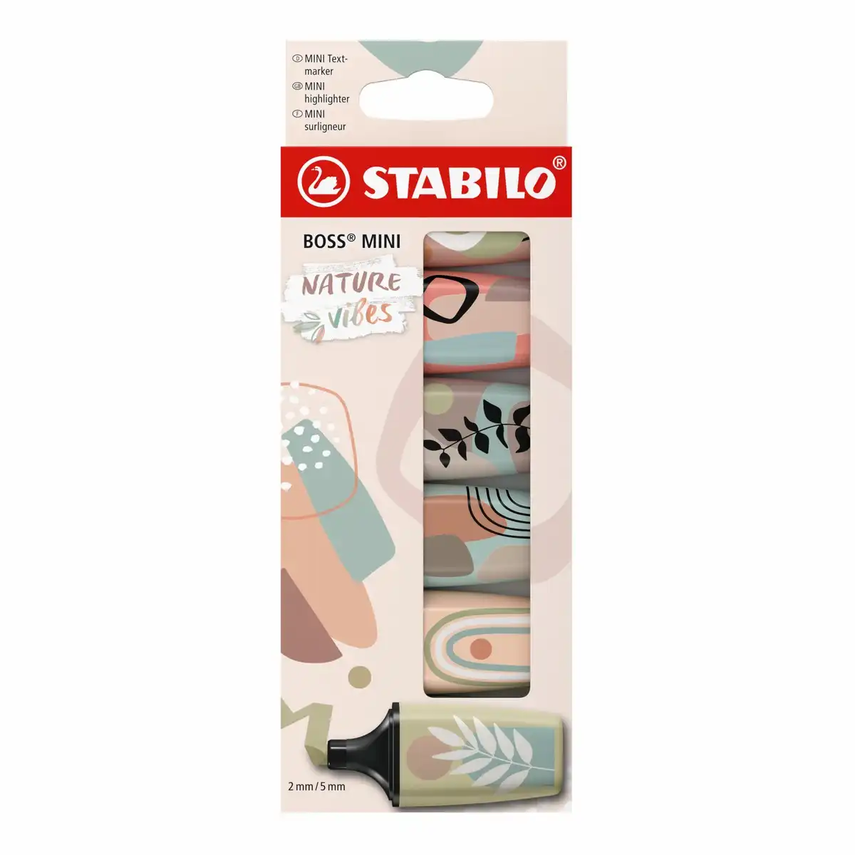 STABILO Textmarker BOSS MINI Naturevibes 6 Stück