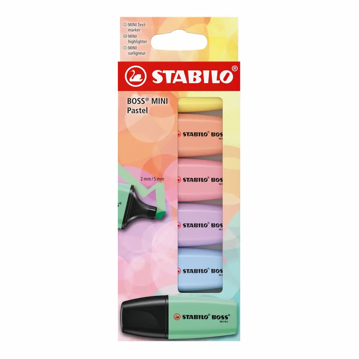 STABILO Textmarker BOSS MINI Pastel 6 Stück Kartonetui