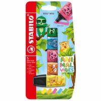 STABILO Textmarker BOSS MINI Animal Vibes - 5 Stück