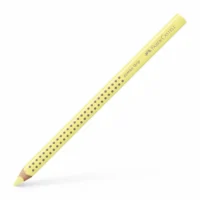 FABER-CASTELL Buntstift Jumbo Grip mit Namensfeld 12er Pack - pastellgelb