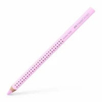 FABER-CASTELL Buntstift Jumbo Grip mit Namensfeld 12er Pack - pastellrosa