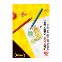 Idena Malblock schön dick 100 Blatt 70g/m² DIN A4 5er Pack