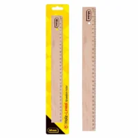 Idena Lineal Holz natur Blister - 30cm